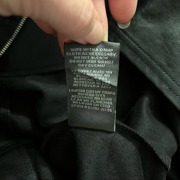 Faux Leather and Suede A Line skirt - Picture 4 of 8